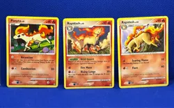 Pokemon Tcg Ponyta 46/99 Rapidash 28/99 & 47/99 Platinum Arceus Non Holo - Image 1