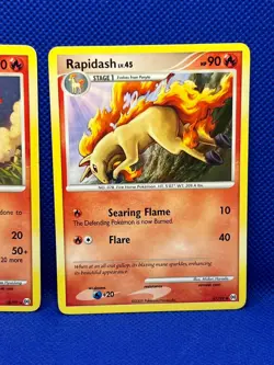 Pokemon Tcg Ponyta 46/99 Rapidash 28/99 & 47/99 Platinum Arceus Non Holo - Image 4