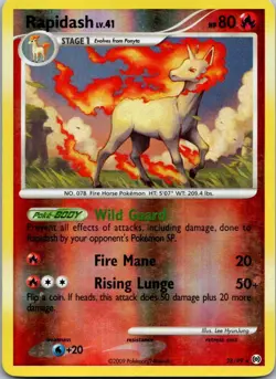 1x (P) Rapidash - 28/99 - Rare - Reverse Holo Arceus Pokemon - Image 1