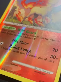 RAPIDASH REVERSE HOLO - 28/99 - ARCEUS - RARE POKEMON CARD - LP - Image 2