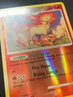RAPIDASH REVERSE HOLO - 28/99 - ARCEUS - RARE POKEMON CARD - LP - Image 3