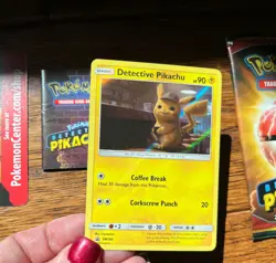 Pokemon Detective Pikachu Movie 2-Card Booster w/ SM190 PROMO Holo & Morelull - Image 4