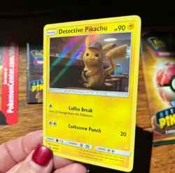 Pokemon Detective Pikachu Movie 2-Card Booster w/ SM190 PROMO Holo & Morelull - Image 5