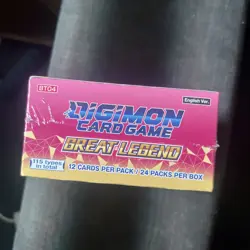 Digimon Great Legend BT04 Sealed Booster Box of 24 Trading Card Game - Image 3