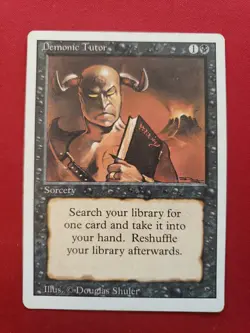 Demonic Tutor Revised #105 MtG - Image 1
