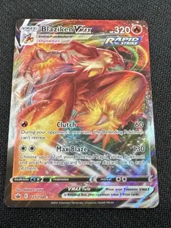 Blaziken VMAX 021/198 Holo Chilling Reign Pokemon Card NM Pack Fresh - Image 5