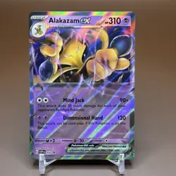 Alakazam ex (No Star Error Pattern) Pokemon BLACK STAR Promo #050 Holo 151 - Image 1