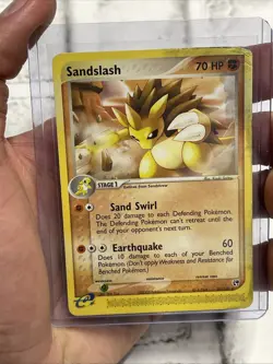 Pokemon Sandslash Sandstorm Rare Pokemon Moderately Played MP 21/100 Nintendo - Image 1
