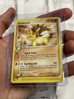 Pokemon Sandslash Sandstorm Rare Pokemon Moderately Played MP 21/100 Nintendo - Image 2