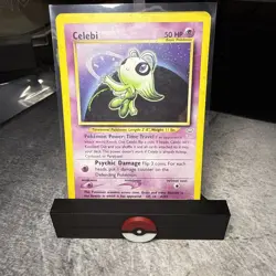 Celebi 3/64 Neo Revelation unlimited Holo Vintage Pokemon Card 2000 MP - Image 1