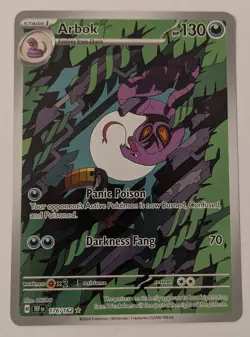 Arbok 176/162 Temporal Forces Holo Illustration Rare Pokemon TCG NM - Image 1