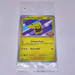 2023 Pokemon Indonesia IDN Promo PIKACHU Batik 154/SV-P Journey Stamp SEALED (a) - Image 1