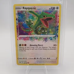 Rayquaza 138/185 Pokemon TCG Amazing Rare SWSH04: Vivid Voltage LP - Image 3