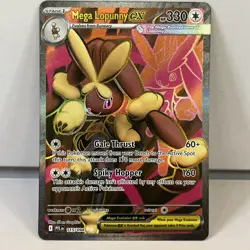 Mega Lopunny ex Ultra Rare Pokemon TCG Phantasmal Flames 115/094 - Image 1