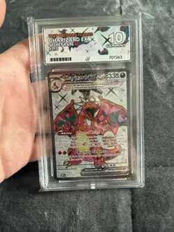 Pokemon TCG Obsidian Flames - Charizard Ex 215/197 - Ace Graded 10 Gem Mint - Image 1