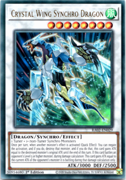 Crystal Wing Synchro Dragon - RA02-EN029 - Ultra Rare - 1st Edition - Yugioh - Image 1