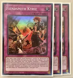 Yugioh! 3x Fiendsmith Kyrie SUDA-EN079 Super Rare 1st Ed NM - Image 1