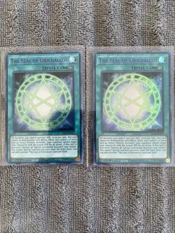 Yugioh The Seal of Orichalcos DLCS-EN137 Ultra Rare 1st Ed BLUE NM x2 - Image 1
