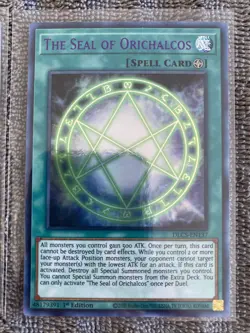 Yugioh The Seal of Orichalcos DLCS-EN137 Ultra Rare 1st Ed BLUE NM x2 - Image 3