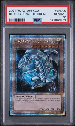 2024 YU-GI-OH! KC01-25TH KAIBA SET #EN000 BLUE-EYES WHITE DRAGON - QCR - Image 1