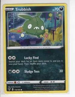 TRUBBISH VIVID VOLTAGE SET POKEMON CARD 110/185 LP - Image 1