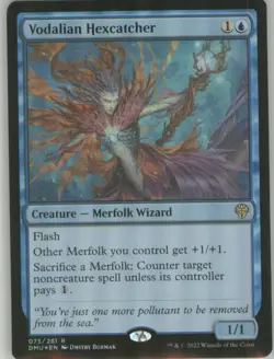 Vodalian Hexcatcher 75 Regular Border Foil NM Dominaria United MTG - Image 1