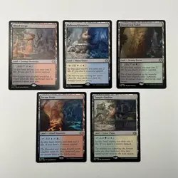 MTG Set Of 5 Shock Dual Lands *Non-Foil* Base Rares Lorwyn Eclipsed MT/NM - Image 1