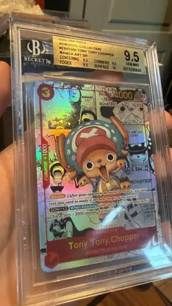 One Piece Premium TONY TONY CHOPPER MANGA ENGLISH BGS 9.5 Pristine EB01-006 - Image 3