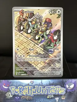 Pokemon Card Cyclizar 215/182 Paradox Rift Illustration Rare Near Mint - Image 1