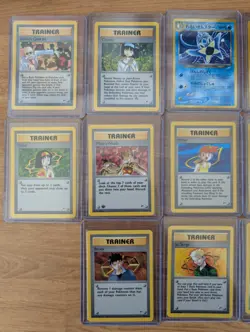 Vintage Pokemon Lot (26 Cards) | Jungle Fossil Gym | 5 Holos + 5 First Edition - Image 2