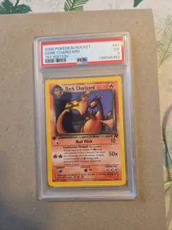 Dark Charizard 21/82 1st Edition Non Holo Rare Team Rocket Pokemon Card WOTC NM - Image 1