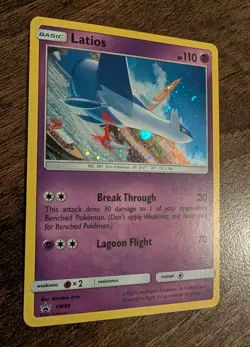 Pokemon Card Latios SM88 Black Star Promo Holo Rare Cosmos Promo - Image 2
