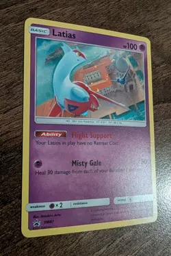 Latias SM87 Black Star Promo Holo Rare Cosmos Promo Pokemon Card - Image 2