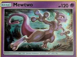 Mewtwo SM214 Black Star Holo Promo Card Pokemon TCG Near Mint Condition - Image 3