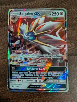 Pokemon Card Solgaleo GX SM16 Black Star Promo Rare Sun & Moon SM Holo 2016 NM - Image 1