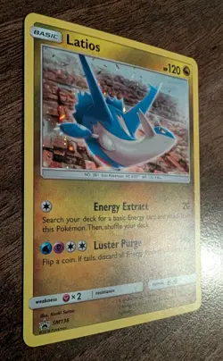Latios SM136 Black Star Promo Pokemon Card *SWIRL* NM - Image 3
