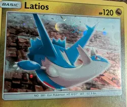 Latios SM136 Black Star Promo Pokemon Card *SWIRL* NM - Image 4