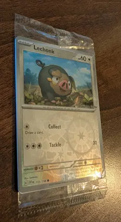 Lechonk 155/198 Pokemon Center Stamp 2023 Promo Card SVI EN Sealed - Image 3