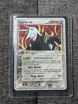 Aggron ex 89/100 EX Crystal Guardians Holo Ultra Rare LP Pokemon TCG Card - Image 1