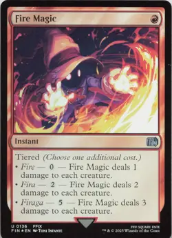 Fire Magic - FOIL - U FINAL FANTASY 136 - MTG - Image 1