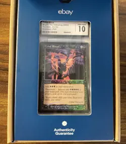 MTG✨eBay Verified CABAL RITUAL FOIL✨Torment CGC 10 GEM MINT 2002 Instant POP 4 ! - Image 1