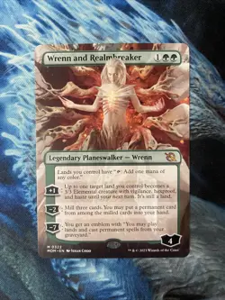 Borderless WRENN AND REALMBREAKER mtg NM-M March of The Machine 1 Mythic - Image 1