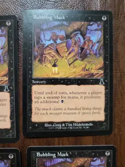 MTG x4 Bubbling Muck Urza's Destiny - Black Sorcery- Magic the Gathering - Image 2