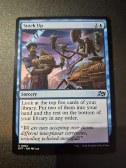 1x M/NM Stock Up Aetherdrift MTG - Image 1