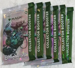 MTG ▪ SIX (6) Bloomburrow Collector Booster Packs ▪ NEW ▪ Magic the Gathering - Image 1