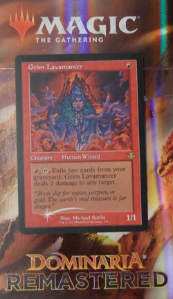 MTG DMR: Grim Lavamancer (Creature Human Wizard) Retro Frame Foil 324 - Image 1