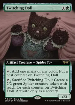 MTG Twitching Doll - Foil - Extended Art - Buy-a-Box Promo, Unique & Misc. Promo - Image 1