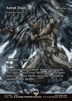 Primeval Titan Astral Titan (Showcase) Final Fantasy: Through the Ages NM MTG - Image 1