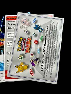Pokemon Rumble TCG Game NO CARDS Box Poster Instructions Markers Sheets Dice 820650103933 - Image 4