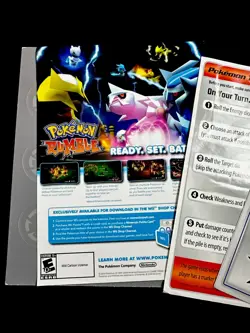 Pokemon Rumble TCG Game NO CARDS Box Poster Instructions Markers Sheets Dice 820650103933 - Image 5